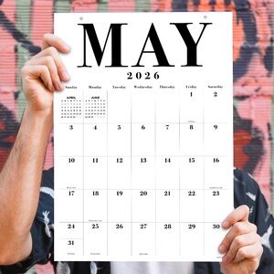 2026 Medium Art Poster Wall Calendar
